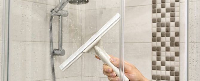 how to clean glass shower doors