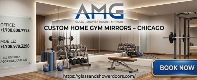 custom home gym mirrors Chicago