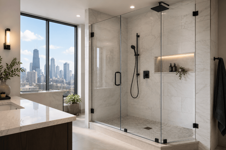 Custom Shower Doors Cost Chicago