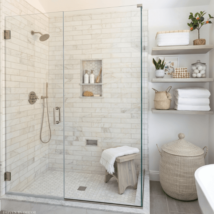 glass and shower doors Custom shower door measured and installed for a Chicago bathroom