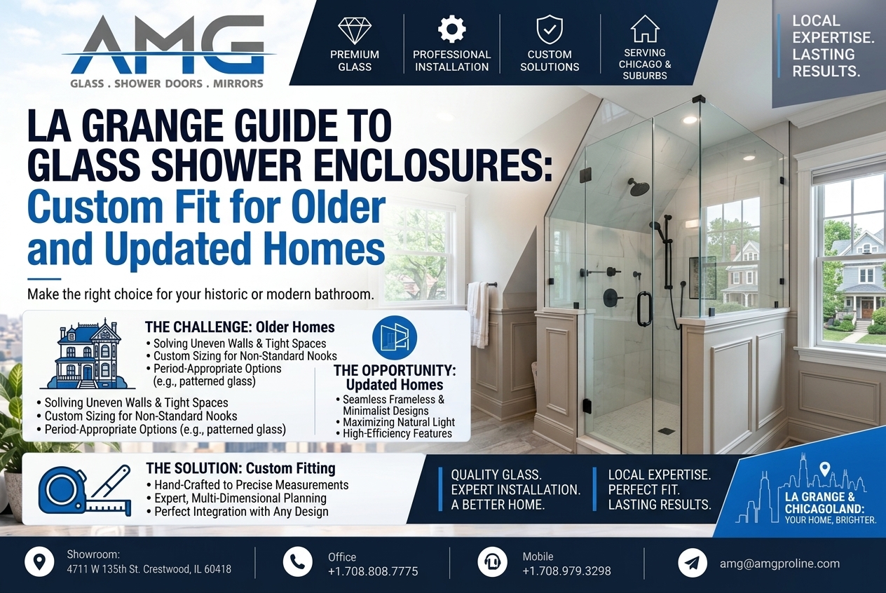Glass Shower Enclosure in La Grange