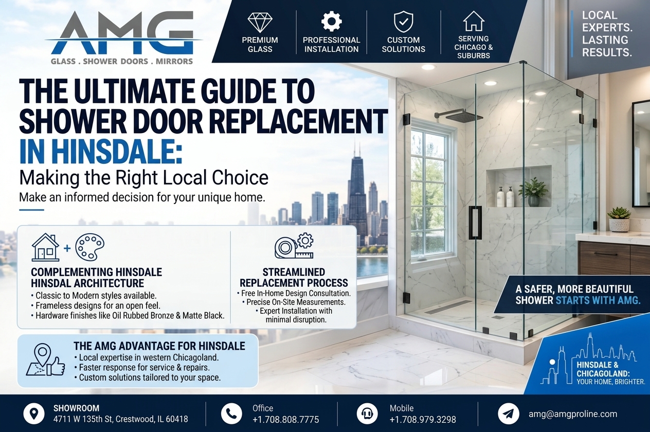 Guide to custom shower door replacement in Hinsdale, IL